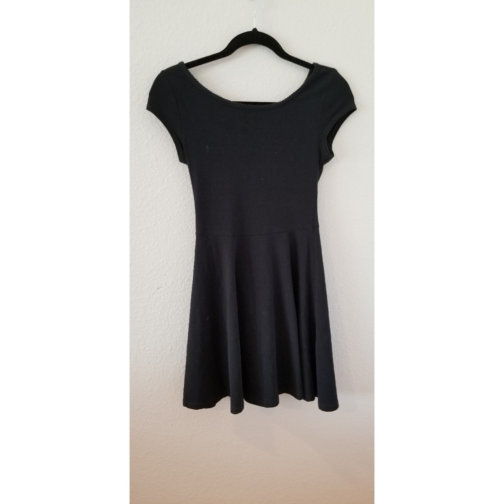 Topshop Black Skater Dress